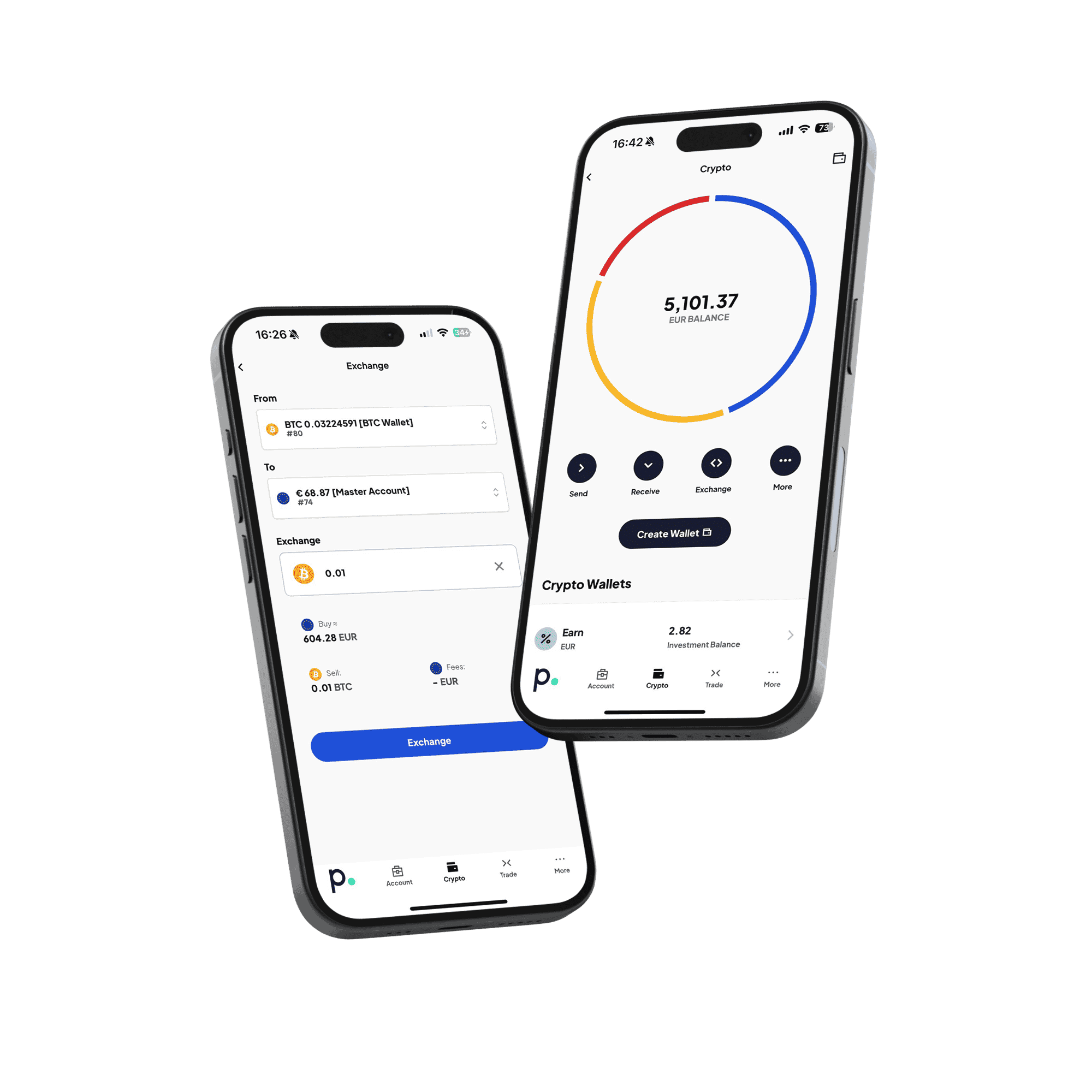 Pure Wallet App Interface