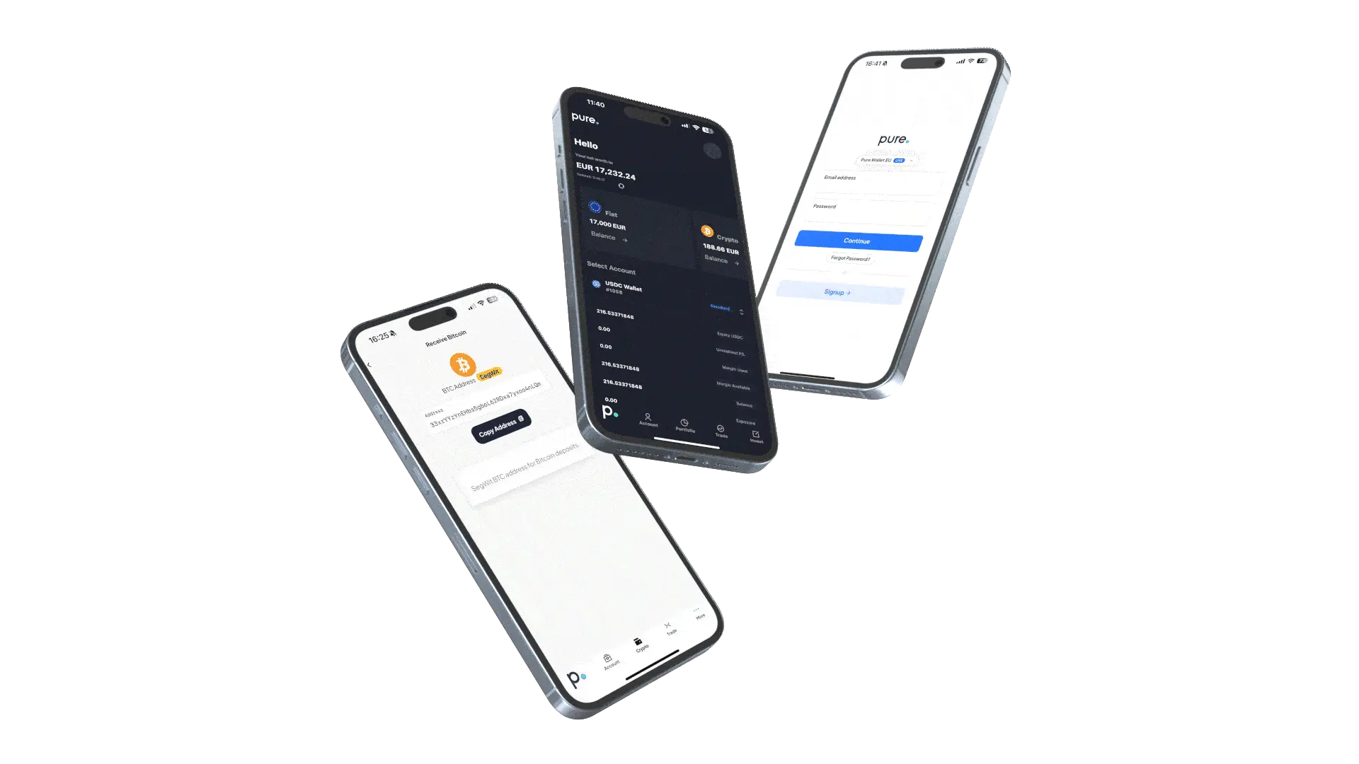 Animazione telefono PureWallet