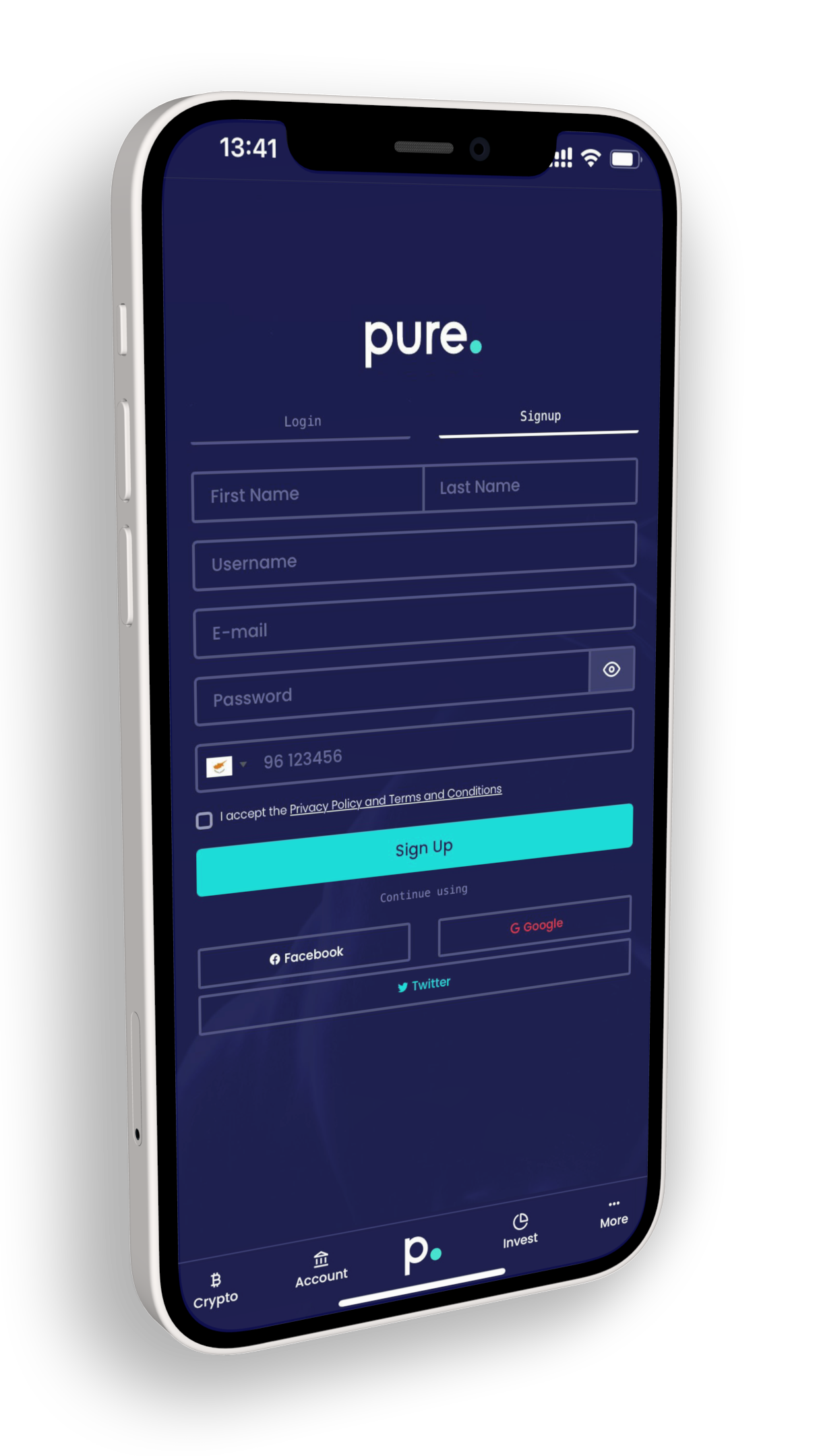 Open Account With Pure